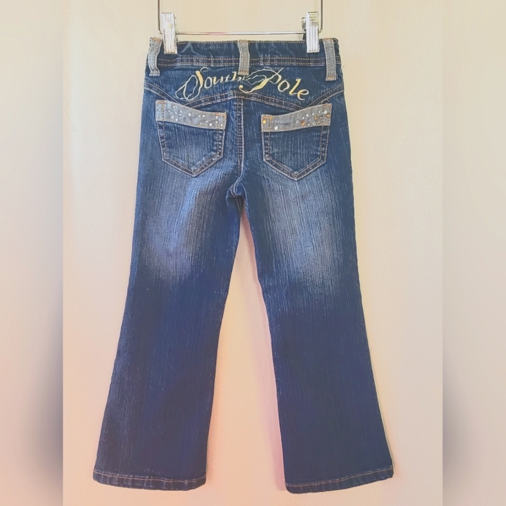 GIRL'S South Pole Jean's with Embellishments and Rhinestones, Size 12, Vintage